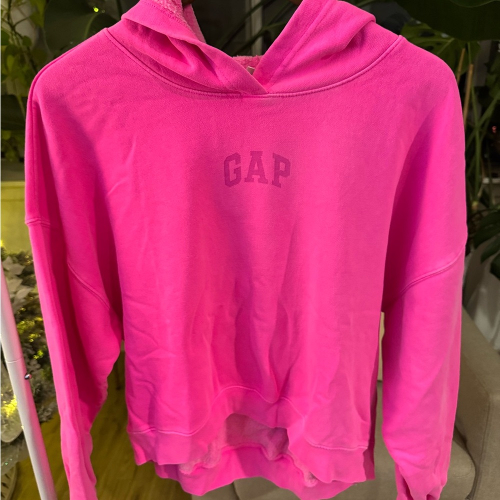 GAP Hot Pink Cropped Hoodie | Size M | NWT 💖